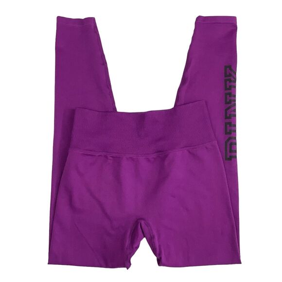 Victoria’s Secret PINK Active Mid Waist Full Length Legging Women's S Fuchsia - Picture 1 of 13
